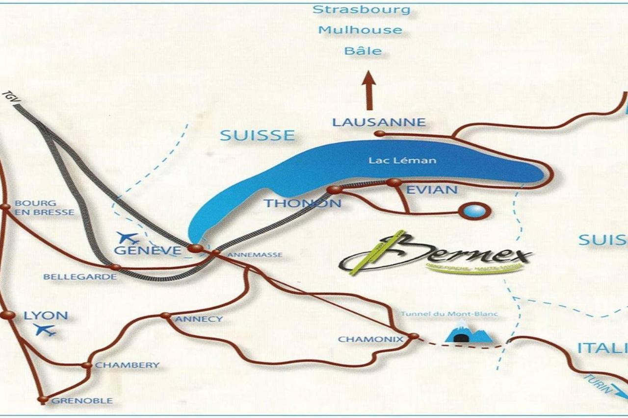 Le 211,Ski Et Randonnee, Lave Linge ,Parking ベルネ エクステリア 写真